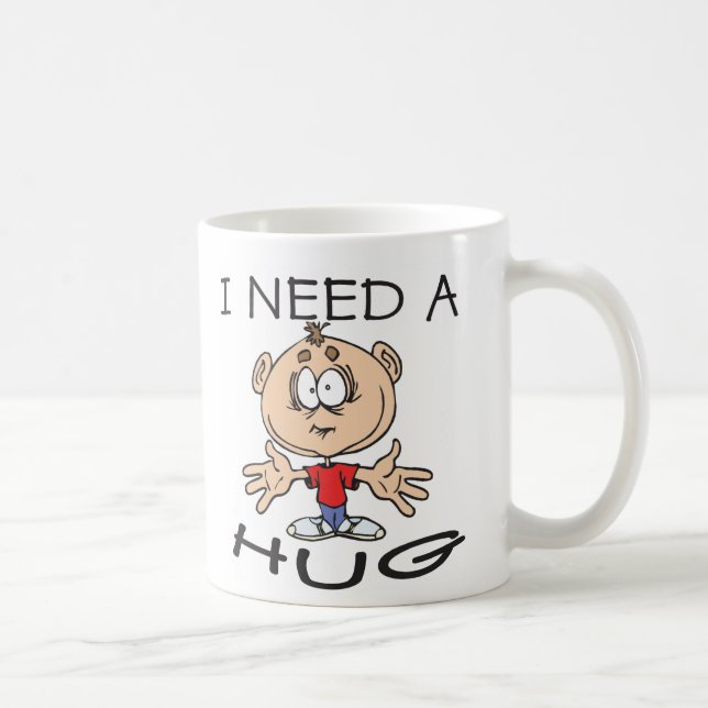 Caneca De Café Preciso de um abraço (Direita)