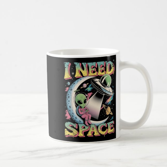 Caneca De Café Preciso de um retrato da Alienígena astronômica es (Direita)