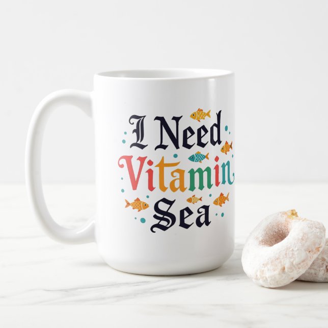 Caneca De Café Preciso De Vitamina (Com Donut)