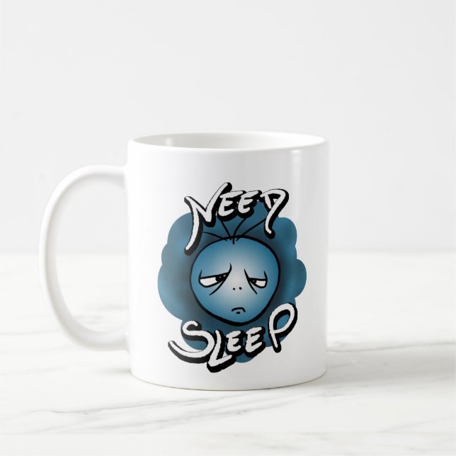 Caneca De Café Preciso Dormir - Humor Sonolento (Esquerda)