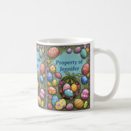 Caneca De Café Preencha Sua Cesta Com Alegria Páscoa Personalizad