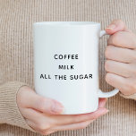 Caneca De Café Preferência de Bebida Engraçada<br><div class="desc">Beba café preferencial</div>