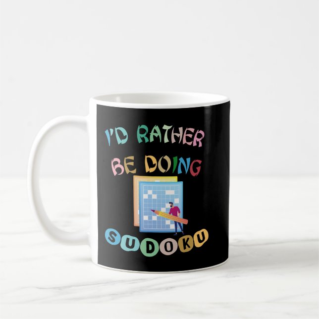 Caneca De Café Preferencialmentes De Id Mens Fazendo Quebra-cabeç (Esquerda)