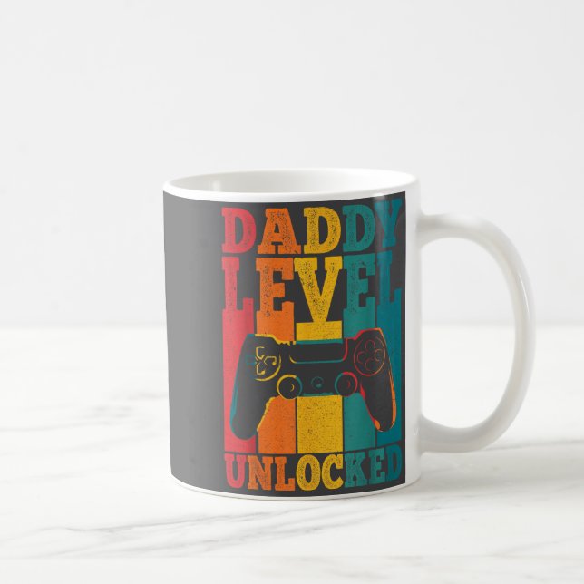 Caneca De Café Pregnancy Announcement Dad Level Unlocked New Dadd (Direita)