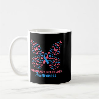 Caneca De Café Pregnancy Infant Loss Awareness Pink Blue Ribbon