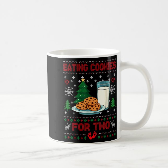 Caneca De Café Pregnancy New Mom Baby Pregnant Christmas Couples  (Direita)