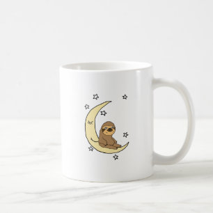 Caneca De Café Preguiça bonito que senta-se nos desenhos animado