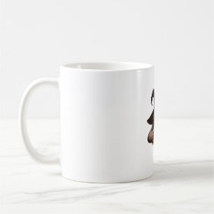 Caneca De Café Preguiça Engraçada de Chapéu de Bruxa Apreciando D