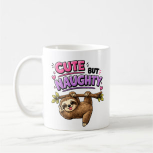 Caneca De Café Preguiça fofa mas travessa
