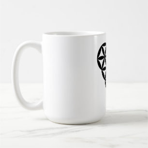 Caneca De Café Premium Mug com 'Heart of Life' x 1, design.
