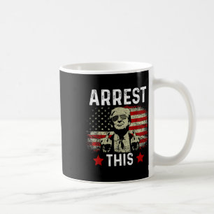 Caneca De Café Prendam Este Trump 2024 Condenado Felon Trump Arre