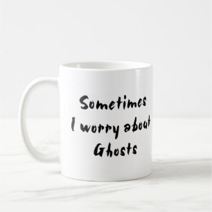 Caneca De Café preocupação fantasma