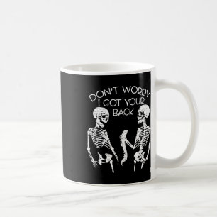 Caneca De Café Preocupo-Me Com O Seu Esqueleto De Halloween