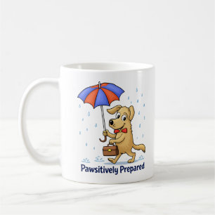 Caneca De Café Preparado com Patinhas – Cachorro Fofo com Guarda-