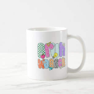 Caneca De Café Preparado De Volta às Cores da Escola Bruh Nós Vol