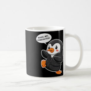 Caneca De Café Preparado Pinguin Chute Arte Marcial Karate Caneta