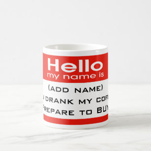 Caneca De Café Prepare-se para o Comprar!