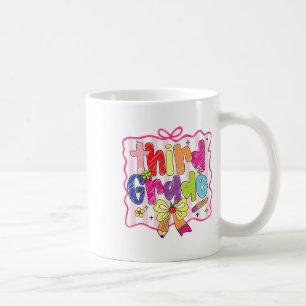 Caneca De Café Preppy de Volta às Aulas Coquette Terceira Série M