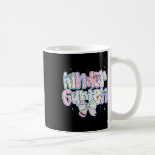 Caneca De Café Preppy Floral de Volta às Aulas Jardim de Infância
