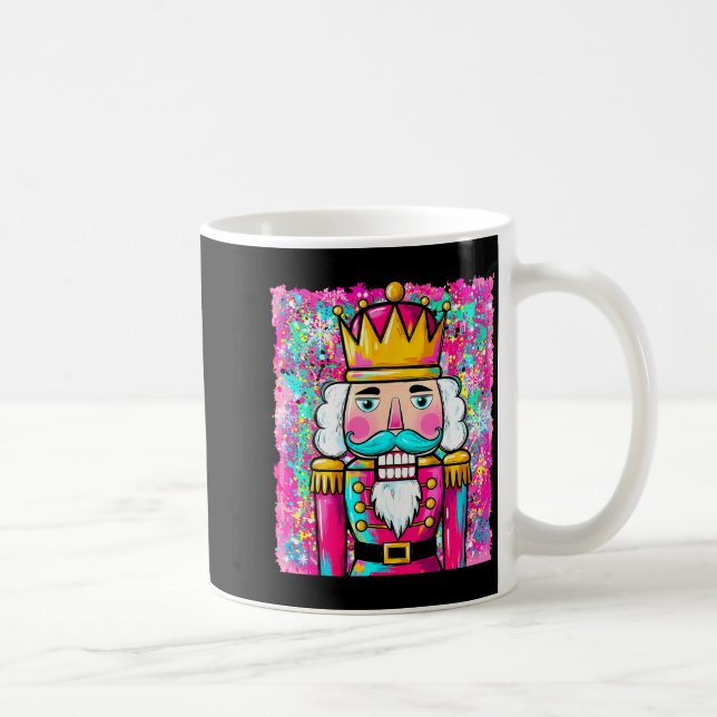 Caneca De Café Preppy Nutcracker Merry Christmas Xmas Pajamas Wom (Direita)