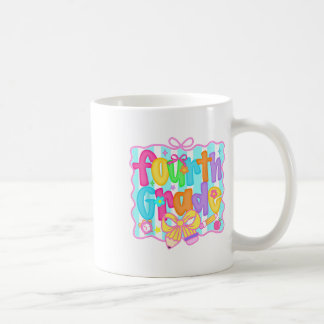 Caneca De Café Préppy Volta às Aulas 4ª Série Coquette Laço Menin