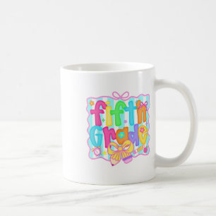Caneca De Café Préppy Volta às Aulas 5ª Série Coquette Laço Menin