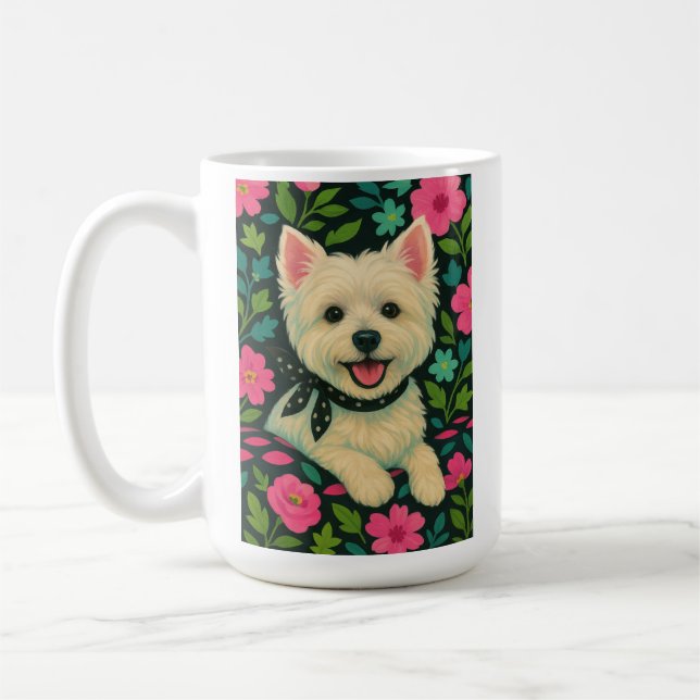 Caneca De Café Preppy Westie (Esquerda)