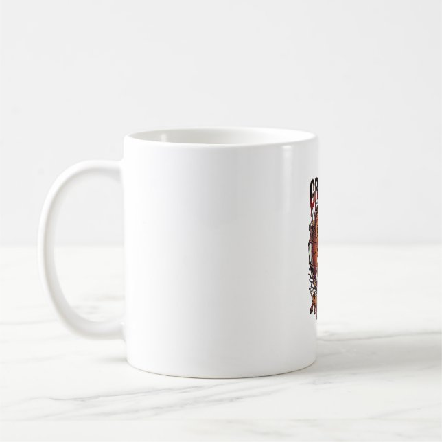 Caneca De Café Presas Crescentes Morcego Fantasma Abóbora Vampiro (Esquerda)