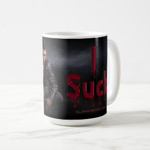 Caneca De Café Presas da figura vampírica pálida de Halloween do