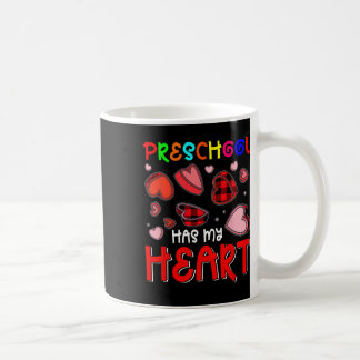 Caneca De Café Preschool Has My Heart Valentine's Hearts Teacher
