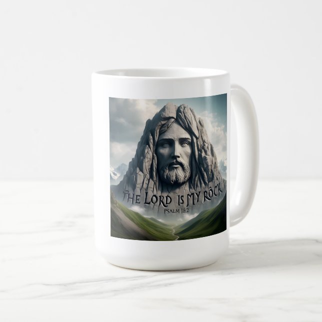 Caneca De Café Presença divina entre as montanhas (Frente Esquerda)