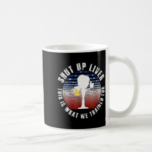 Caneca De Café Presente Americano Dia Engraçado Equipe de Bebedor