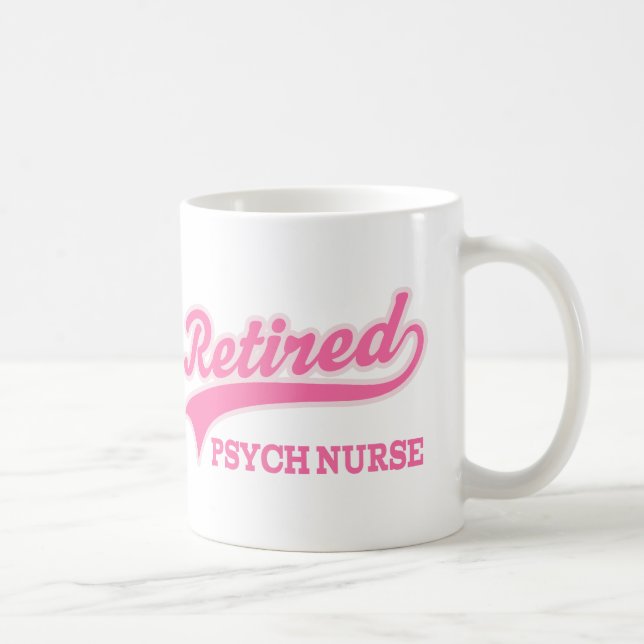 Caneca De Café Presente aposentado da enfermeira de Psych (Direita)
