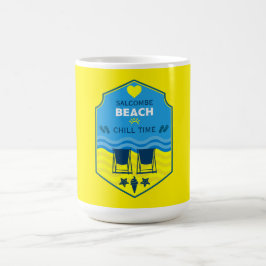 Caneca De Café Presente britânico na praia