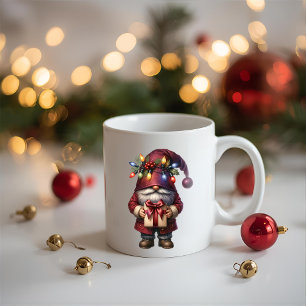 Caneca De Café Presente Caprichoso Gnome de Natal