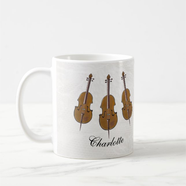 Caneca De Café Presente cello personalizado (Esquerda)