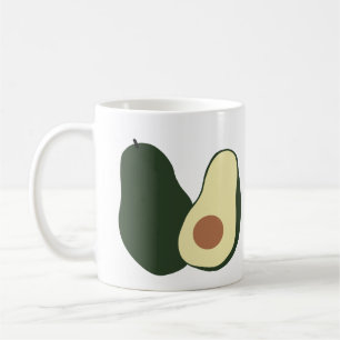 Caneca De Café Presente Charmoso para Amantes de Abacate e Comida