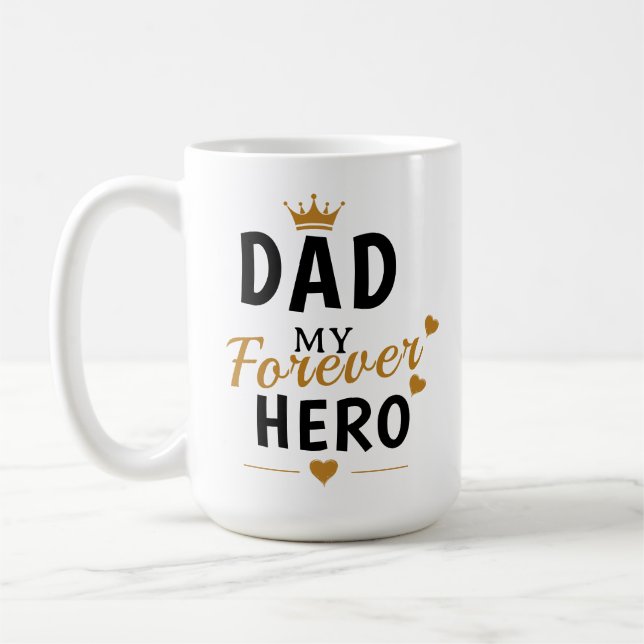 Caneca De Café Presente com Nome Personalizado Para o Papai  (Esquerda)