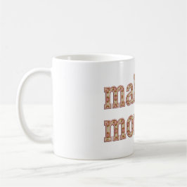 Caneca De Café Presente com Padrão Clássico de Veterana da Mamãe