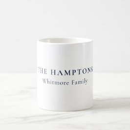 Caneca De Café Presente Costeiro Préppy Personalizado de Hamptons