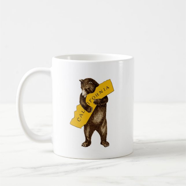 Caneca De Café Presente da Califórnia para o Alojamento do Urso d (Esquerda)