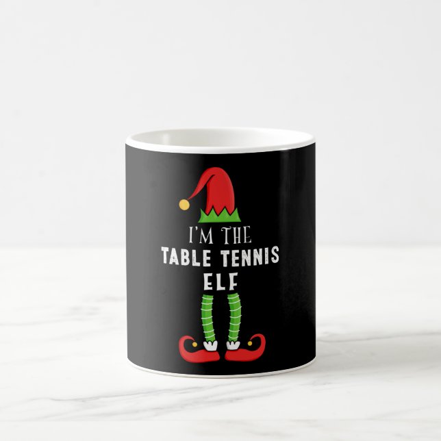 Caneca De Café Presente da família de natal de mesa Elf Matching (Centro)