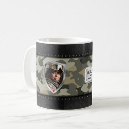 Caneca De Café Presente da Família Militar Personalizável para Ca
