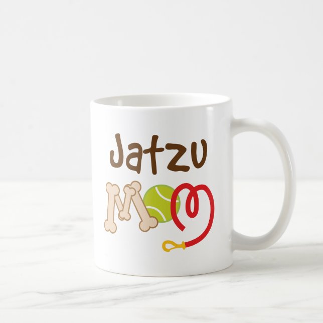 Caneca De Café Presente da mamã da raça do cão de Jatzu (Direita)