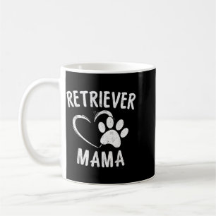 Caneca De Café Presente da Mamãe Retriever Cachorro Dourado Preto