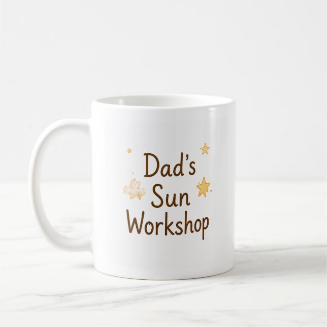 Caneca De Café Presente da Oficina do Sol com Estética Suave (Esquerda)