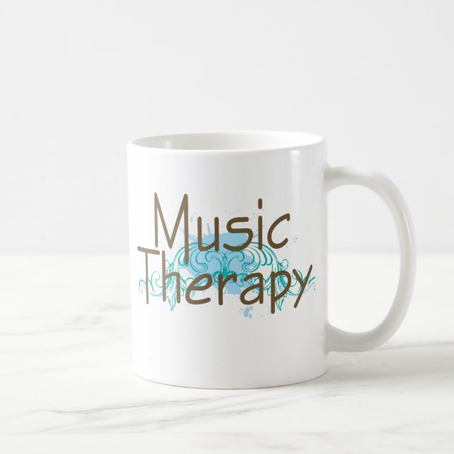 Caneca De Café Presente da terapia de música (Direita)