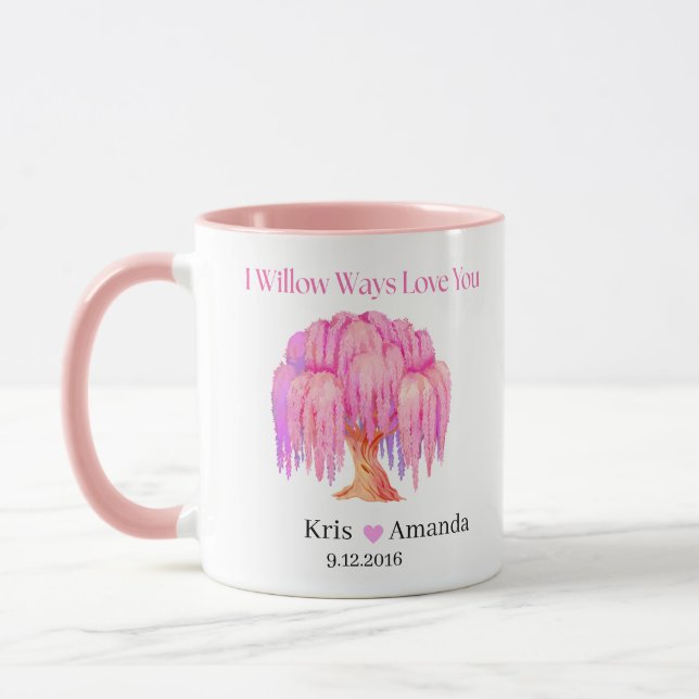 Caneca de café presente da Willow Tree de 10º aniv (Esquerda)