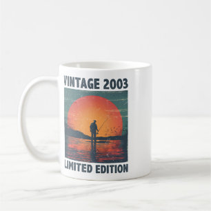 Caneca De Café Presente de 23 Anos 2003 Pescaria Pescador Peixe 2