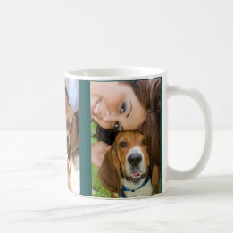 Caneca De Café Presente de 3 Fotos Amante de Cachorrinho
